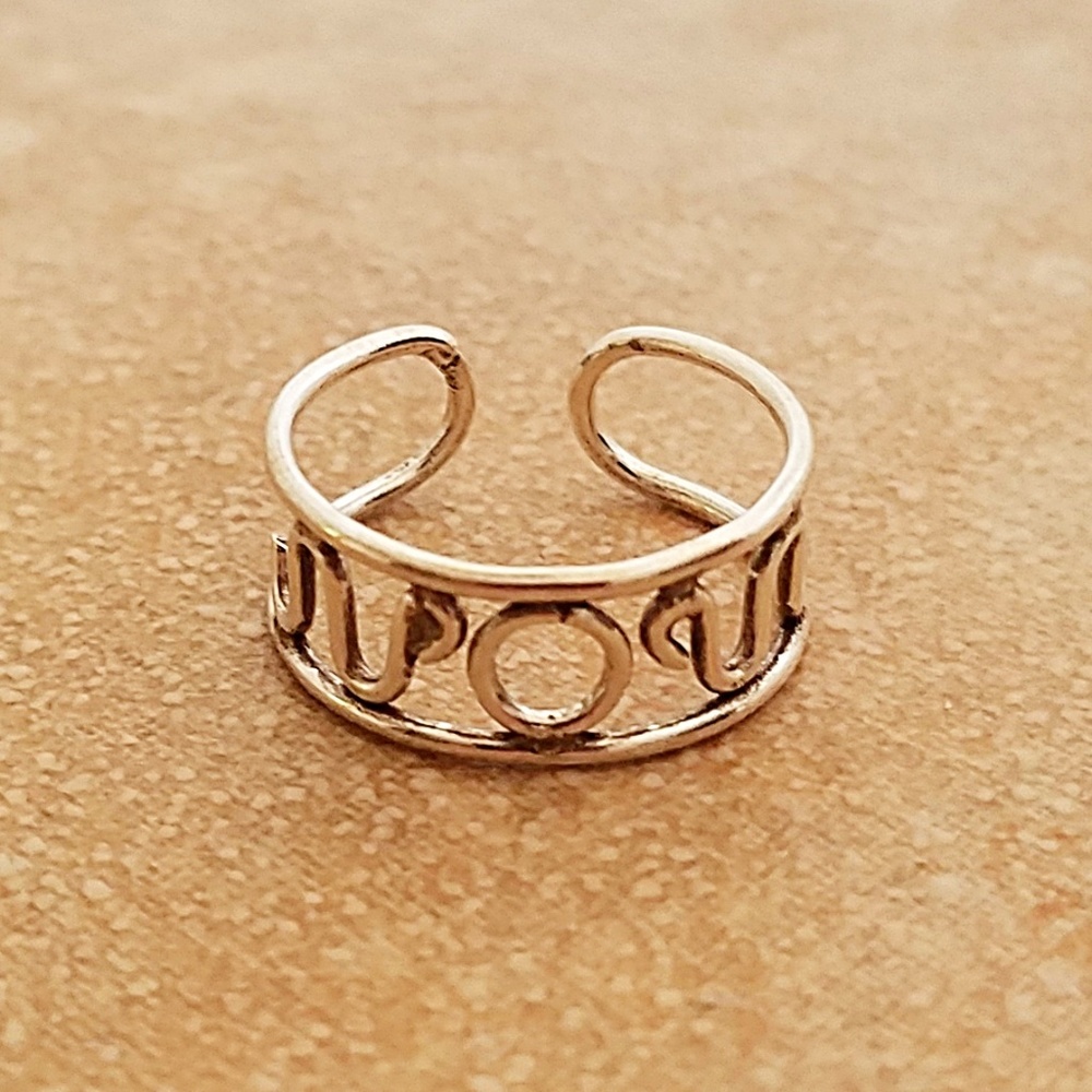 Toe Ring, Sterling Silver, Cute